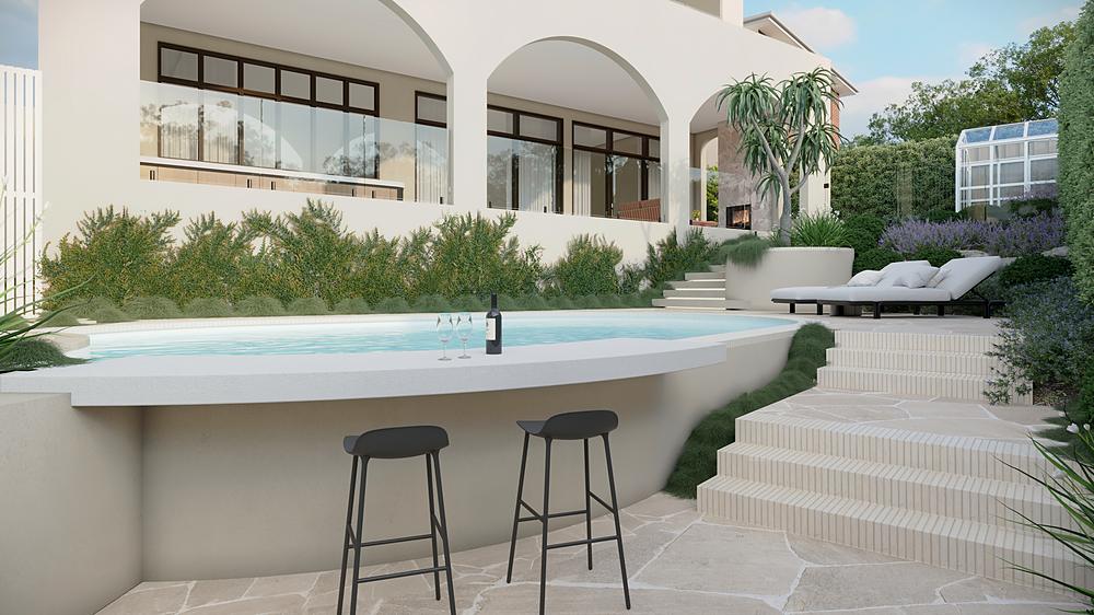 Avalon Court, Pool + Garden