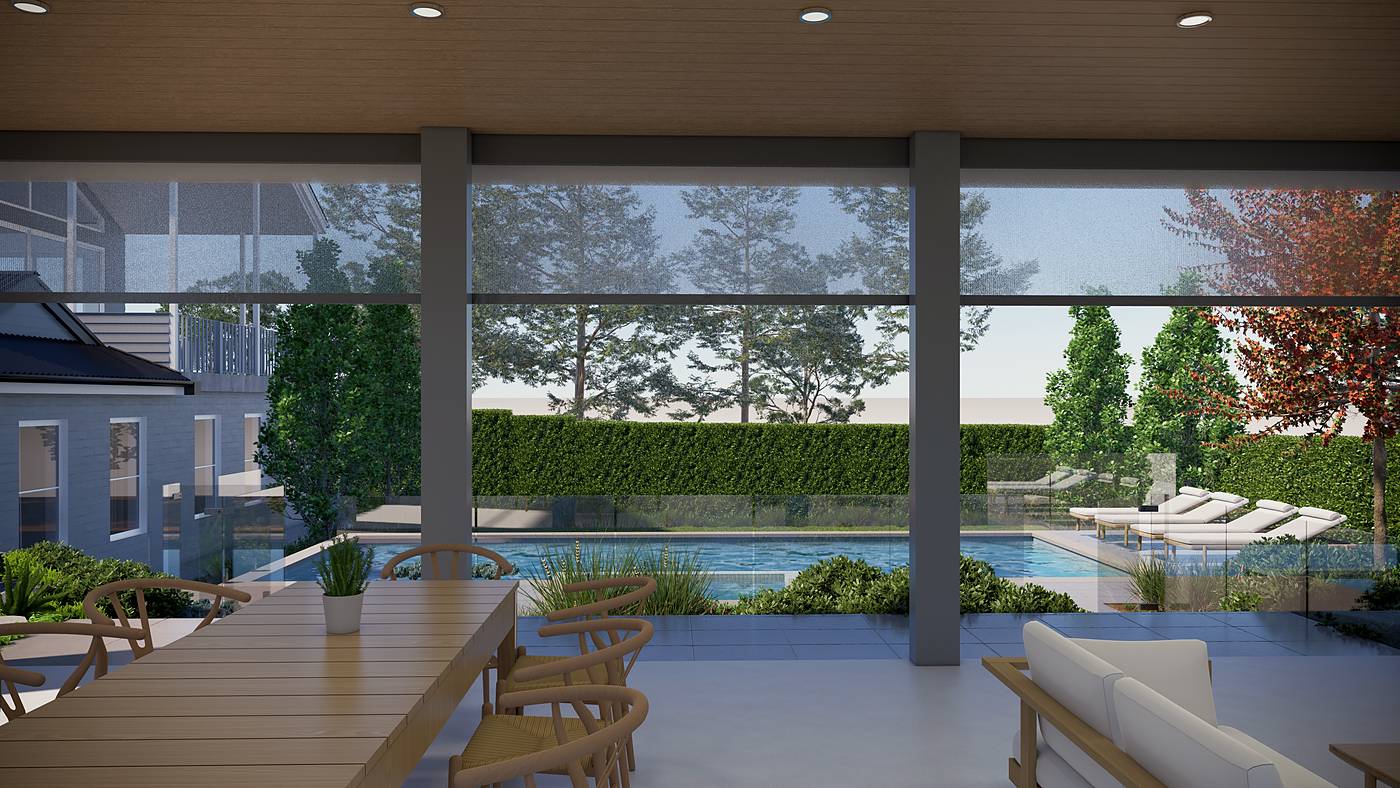 Dickie Road, Bacchus Marsh, Victoria. 3D render of the landscape design