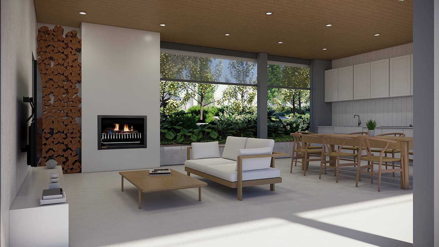 Dickie Road, Bacchus Marsh, Victoria. 3D render of the landscape design