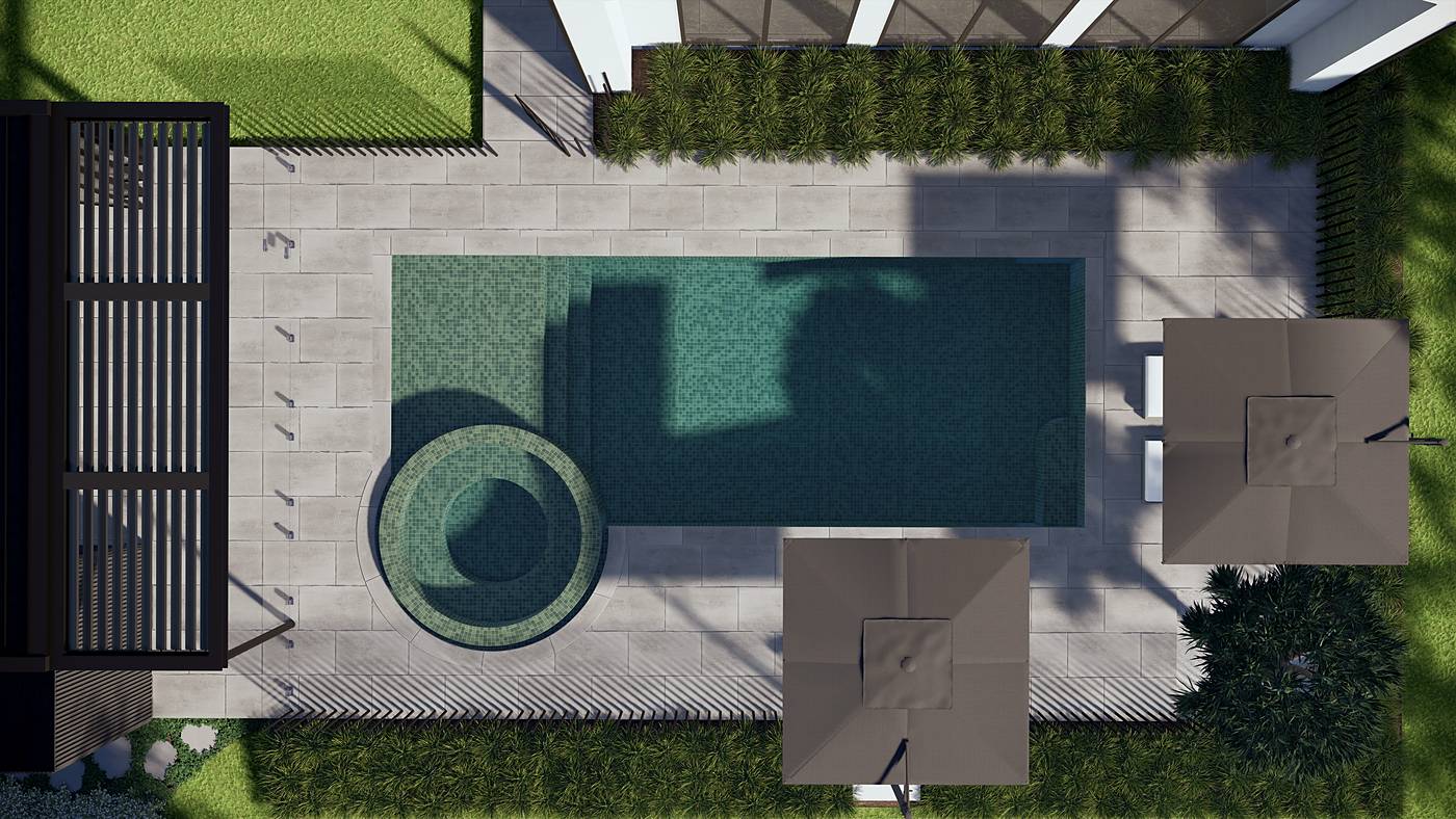 Heals Road, Mernda, Melbourne. 3D render of the landscape design