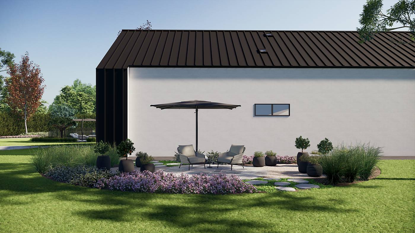 Heals Road, Mernda, Melbourne. 3D render of the landscape design