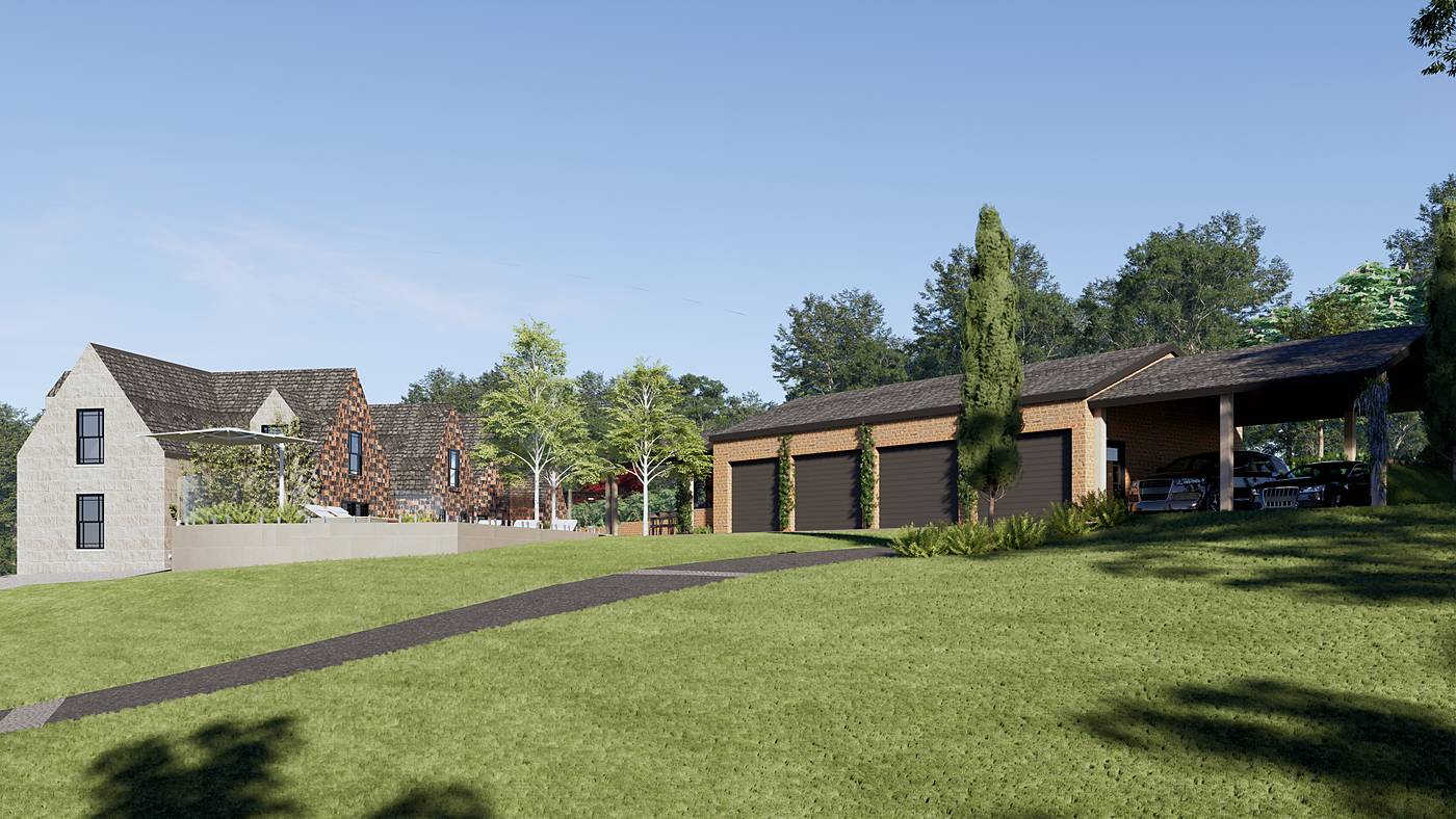 Lillipet Lane, Pakenham East, Melbourne. 3D render of the landscape design