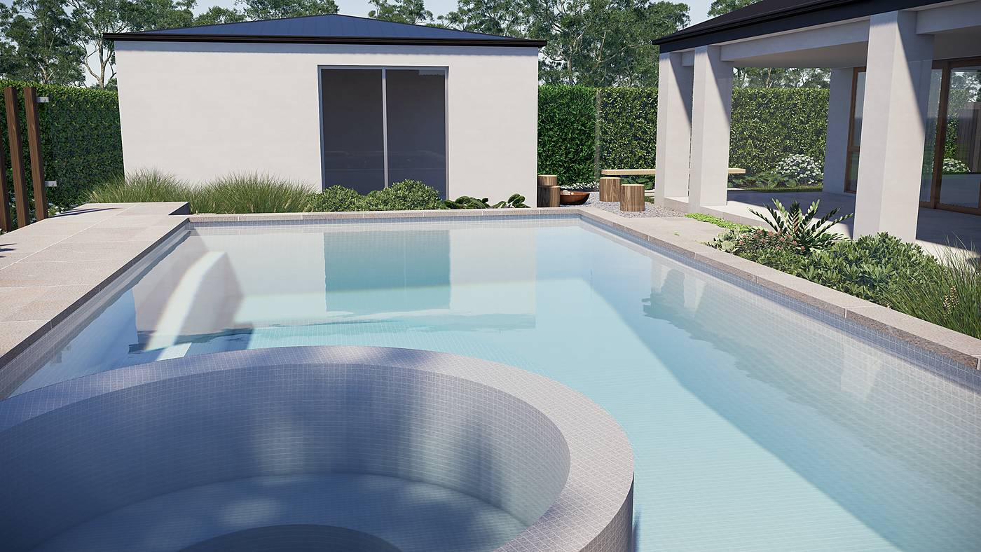 Mackelroy Road, Plenty, Melbourne. 3D render of the landscape design