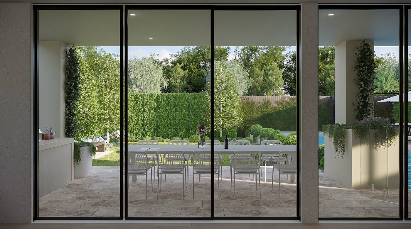 The Avenue, Malvern East, Melbourne. 3D render of the landscape design